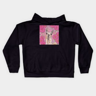 Perfectly Pink Llama Kids Hoodie